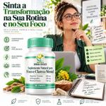 Suplemento Natural Foco e Clareza Mental - 30 Capsulas 