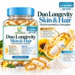 Capsula Duo Duo Longevity Skin e Hair Nutricosmético 30 Doses