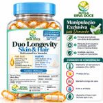 Capsula Duo Duo Longevity Skin e Hair Nutricosmético 30 Doses