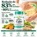 Cubo 380mg Efeito Bloating e Distensão Abdominal 30 Capsulas