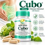 Cubo 380mg Efeito Bloating e Distensão Abdominal 60 Capsulas