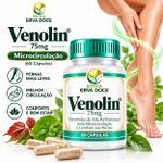 Venolin 75mg Microcirculação e Pernas 60 Capsulas