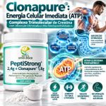 Suplemento com  Peptistrong 2,4g  e  Clonapure 1,8g 30 Doses 