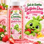 Sal de Banho Infantil Beijinho Doce 120g Crescinho Kids