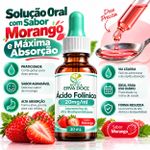 Acido Folinico 20mg/ml Gotas Sabor Morango 30ml