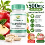 Vinagre de Maçã 500mg 60 cápsulas