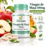 Vinagre de Maçã 500mg 60 cápsulas