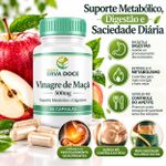 Vinagre de Maçã 500mg 60 cápsulas