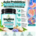 Inulina em Pó Solto -  Prebiótico Saúde Intestinal  300g