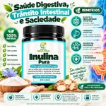 Inulina em Pó Solto -  Prebiótico Saúde Intestinal  300g