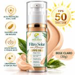 Protetor Solar em Mousse FPS 50 Bege Claro –  30g