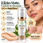 Protetor Solar em Mousse FPS 50 Bege Claro –  30g