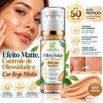 Protetor Solar em Mousse FPS 50 Bege Médio  –  30g