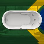 Banheira Retangular Santo André com Hidro