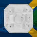 Spa Quadrado Marília com hidro em acrílico