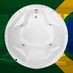 Banheira Redonda Leopoldina com hidro