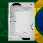 Banheira Dupla Maceió COMPLETA com hidro