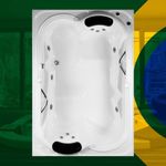 Banheira Dupla Araporã COMPLETA com hidro