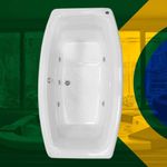 Banheira Dupla Colinas com hidro em acrílico