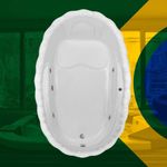 Banheira Caldas Novas com hidro em acrílico