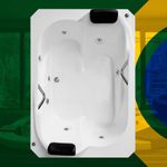 Banheira Dupla Alvorada COMPLETA com hidro