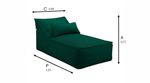 Poltrona Chaise Área externa Verde | Brisa Mar