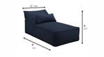 Poltrona Chaise Área externa Azul Marinho | Brisa Mar