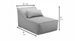 Poltrona Chaise Área externa Cinza | Brisa Mar