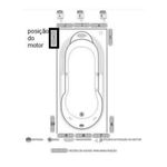 Banheira Retangular Paraguaçu 2026 COMPLETA com hidro em acrílico 1,15X0,80X0,40 110v (Pronta Entrega) - OP148965