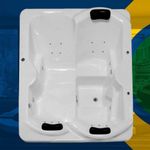 Spa Retangular Trancoso COMPLETO com hidro em acrílico