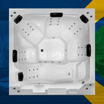 Spa Retangular Belmonte COMPLETO com hidro em Acrílico - Combo