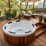 Spa Redondo Monte Castelo COMPLETO com hidro em acrílico - Combo