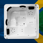 Spa Quadrado Nova Iorque COMPLETO com hidro em acrílico - Combo