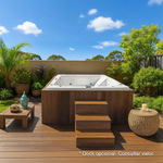 Spa Quadrado Nova Iorque COMPLETO com hidro em acrílico - Combo