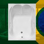 Banheira Dupla Olinda 2026 Imersão Em Acrílico