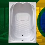 Banheira Dupla Olinda 2027 Imersão Em Acrílico