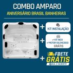 Spa Quadrado Amparo COMPLETO com hidro em acrílico - Combo