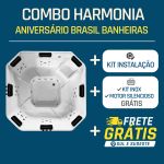 Spa Quadrado Harmonia COMPLETO com hidro em acrílico - Combo
