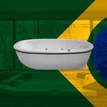 Banheira Dupla Brumado com hidro