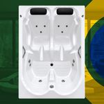 Banheira Dupla Imperatriz COMPLETA com hidro