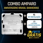 Spa Quadrado Amparo COMPLETO com hidro em acrílico - Combo