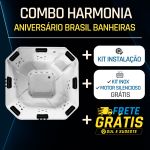 Spa Quadrado Harmonia COMPLETO com hidro em acrílico - Combo
