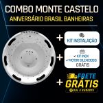 Spa Redondo Monte Castelo COMPLETO com hidro em acrílico - Combo