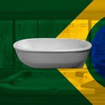 Banheira Dupla Brumado Sem Hidro IMERSÃO em Acrílico
