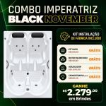  Banheira Imperatriz 2027 | COMBO LUXO | Aquecedor + cromo 1 ponto + Kit Inox + Motor Silencioso