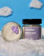 Vela Aromática Sonho Sereno | Flor de Algodão e Lavanda