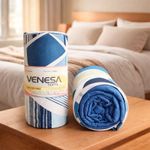 Jogo de Cama Casal Queen Venesa Têxtil em Malha 100% Algodão – 3 Peças 07966