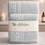 Kit de Toalhas Döhler Linha Premium e Veneza – Jogo com 2 Peças  04936
