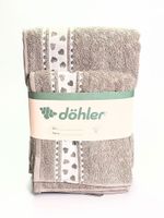 Kit de Toalhas Döhler Linha Premium e Veneza – Jogo com 2 Peças  04936