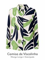 BLUSA ML ABERTA NATURAL CLASS 4224